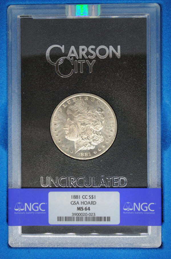 1881-CC GSA Morgan Dollar - NGC MS64