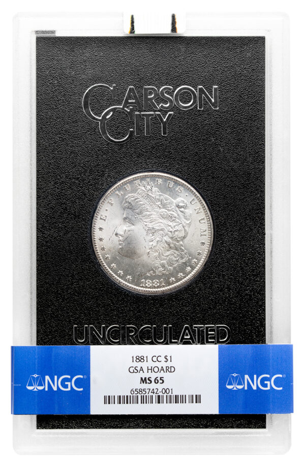1881-CC GSA Morgan Dollar - NGC MS65