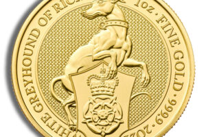2021 1 oz Great Britain Queen's Beast Gold Coin - Greyhound