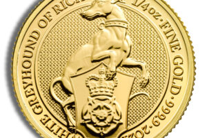 2021 1/4 oz Great Britain Queen's Beast Gold Coin - Greyhound
