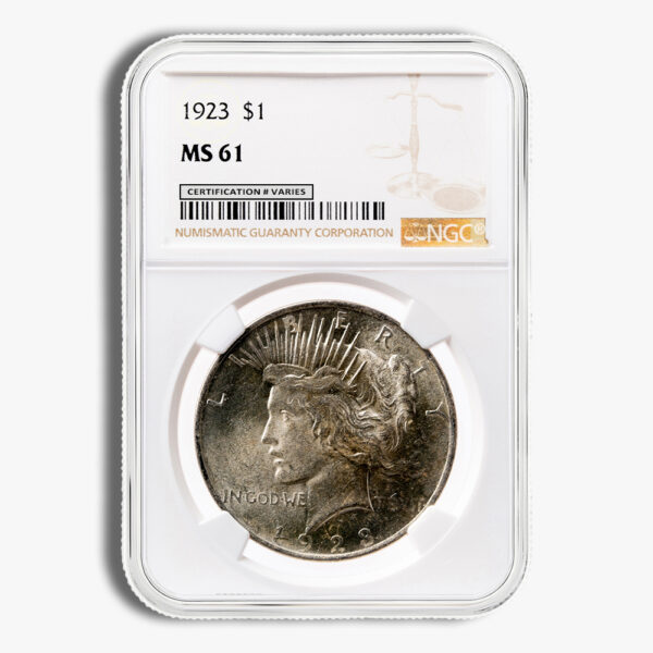 Peace Dollar - NGC MS60-MS62
