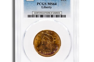 $10 Gold Liberty Eagle - PCGS MS64