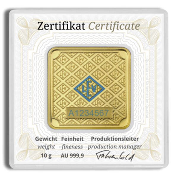 10 gram Gold Bar - Geiger (In Assay) - Image 2