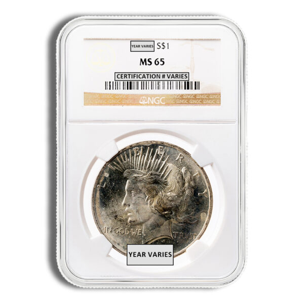 Peace Dollar - NGC MS65