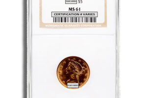 $2.5 Gold Liberty Quarter Eagle - NGC MS61