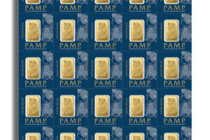 25 x 1 g Gold Bar - PAMP Multigram Gold Bar (Carded)
