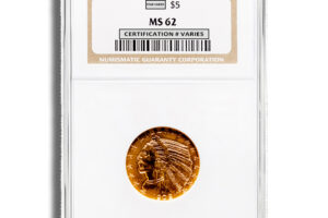 $5 Gold Indian Half Eagle - NGC MS62
