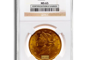 $20 Gold Liberty Double Eagle - NGC MS65