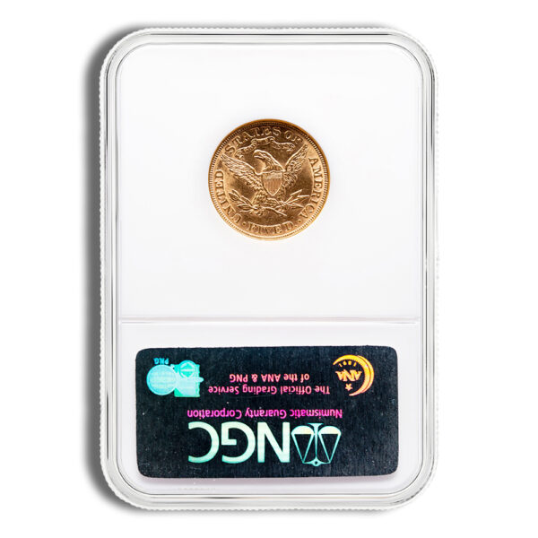 $2.5 Gold Liberty Quarter Eagle - NGC MS61 - Image 2