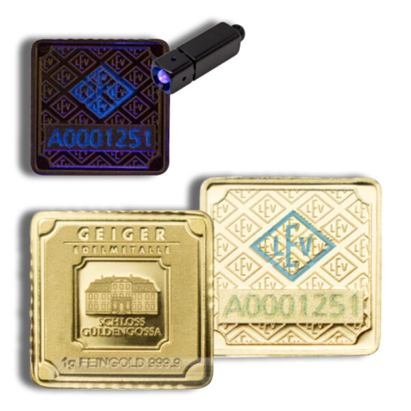 1 gram Gold Bar - Geiger (In Assay) - Image 3