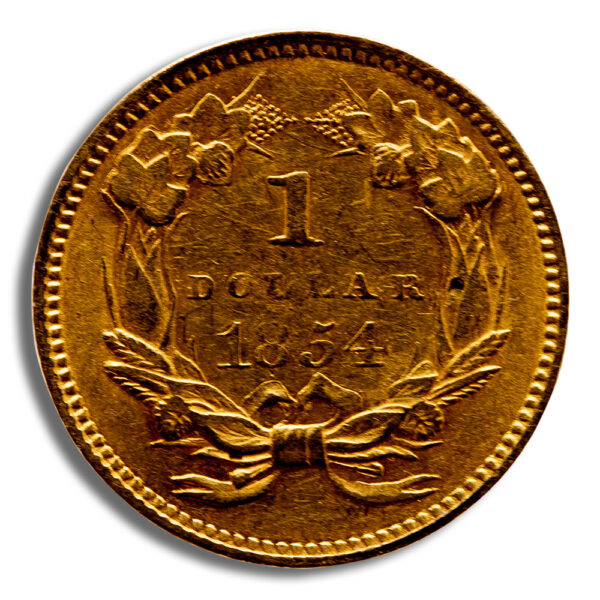 $1 Gold Princess Type 2 - Cleaned/Low Grade - Image 2