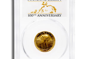 2016-W 1/4 oz Gold Standing Liberty Centennial Coin PCGS SP70