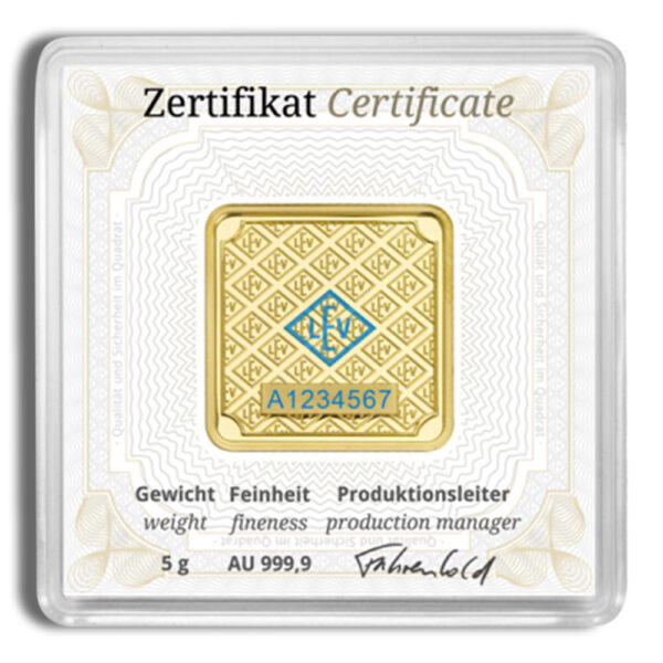 5 gram Gold Bar - Geiger (In Assay) - Image 2