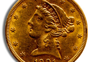 $5 Gold Liberty Half Eagle - AU