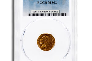 $2.5 Gold Indian Quarter Eagle - PCGS MS62