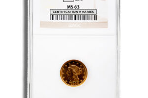 $2.5 Gold Liberty Quarter Eagle - NGC MS63