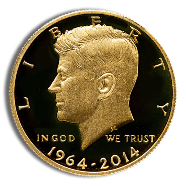 2014-W 3/4 oz JFK Half Dollar Gold Coin (Box & COA) - Image 2