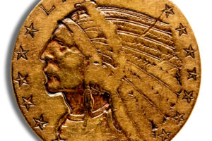 $5 Gold Indian Half Eagle - Cleaned/Low Grade