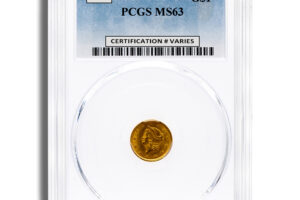 $1 Gold Liberty Type 1 - PCGS MS63
