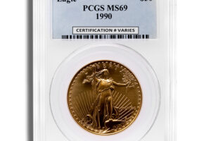 1990 1 oz Gold Eagle $50 PCGS MS69