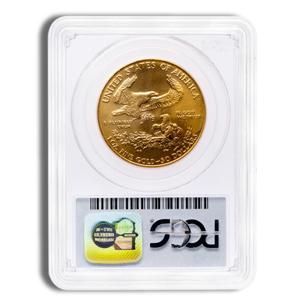 1986 1 oz Gold Eagle $50 PCGS MS69 - Image 2