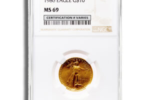 1986 1/4 oz Gold Eagle $10 NGC MS69