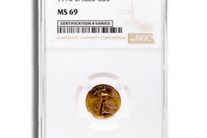 1990 1/10 oz Gold Eagle $5 NGC MS69