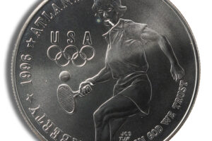 1996-D $1 Tennis Silver Commem - BU