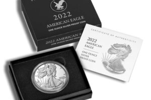 2022-W Proof Silver Eagle with Box & COA