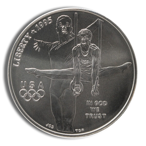 1995-D $1 Gymnast Silver Commem - BU - Image 2