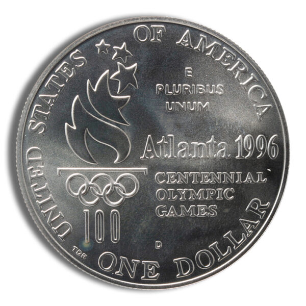 1996-D $1 Tennis Silver Commem - BU - Image 2