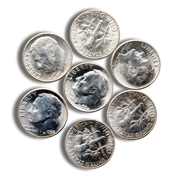 $1 FV 90% Silver Roosevelt Dimes - BU