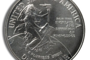1996-D $1 Smithsonian Silver Commem - BU