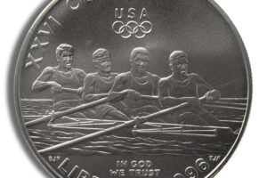 1996-D $1 Rowing Silver Commem - BU