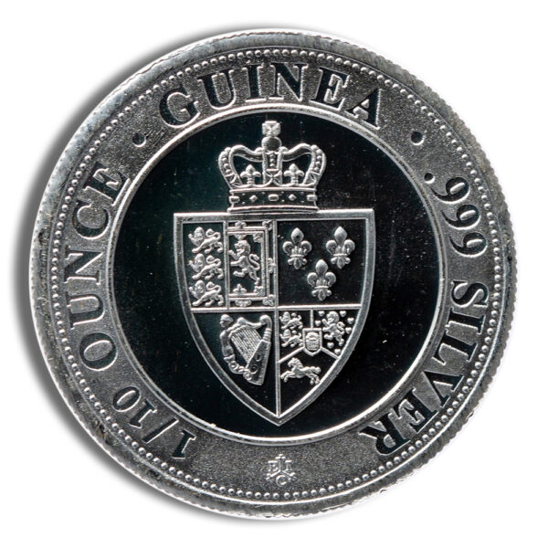 1/10 oz St. Helena Spade Guinea Shield Silver Coin (Year Varies) - Image 2