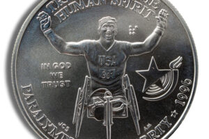 1996-D $1 Wheelchair Silver Commem - BU