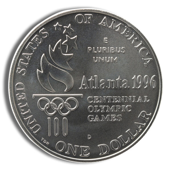 1996-D $1 High Jump Silver Commem - BU - Image 2