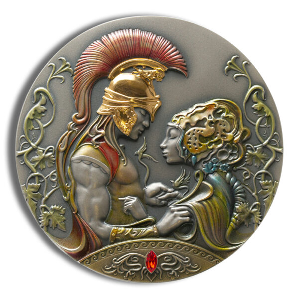 2022 2 oz Niue Silver Medea and Jason's Love