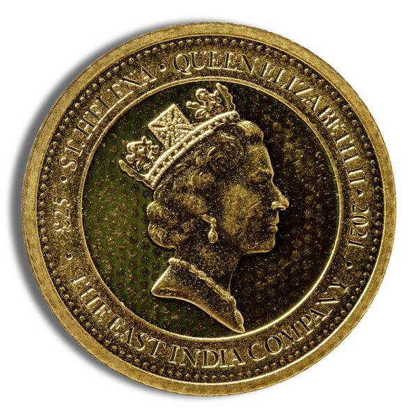 1/4 oz St. Helena Rose Crown Gold Coin (Year Varies) - Image 2