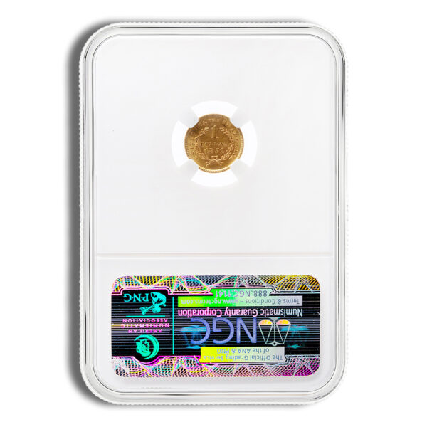 $1 Gold Liberty Type 1 - NGC MS62 - Image 2
