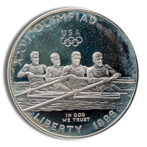 1996-P $1 Rowing Silver Commem - Proof - Image 2