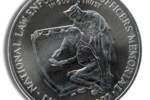 1997-P $1 Law Enforcement Silver Commem - BU