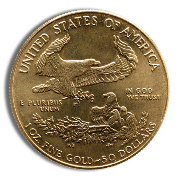 1990 1 oz Gold Eagle - BU (MCMXC) - Image 2