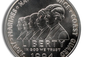 1994-W $1 Women in Military Silver Commem - BU