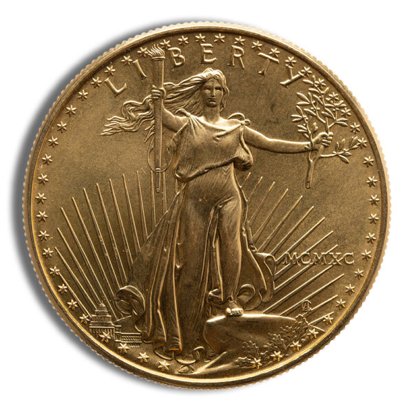 1990 1 oz Gold Eagle - BU (MCMXC)