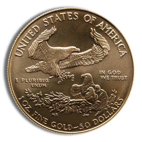 1989 1 oz Gold Eagle - BU (MCMLXXXIX) - Image 2