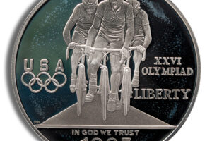1995-D $1 Olympic Cycling Silver Commem - BU