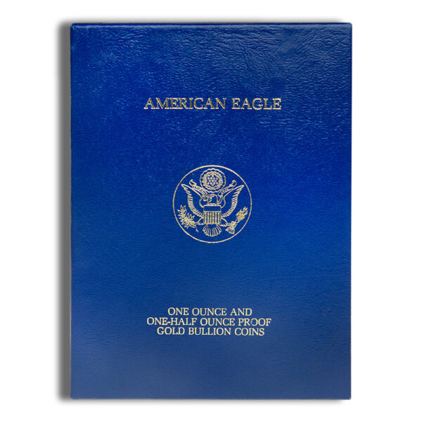 1987 Two Coin Proof Gold Eagle Set - Box/COA - Image 3