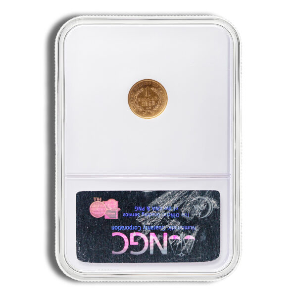 $1 Gold Liberty Type 1 - NGC MS61 - Image 2