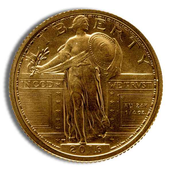2016-W 1/4 oz Gold Standing Liberty Centennial Coin w/OGP - Image 2